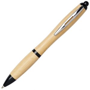 Curvy Bamboo Ballpoint Pen